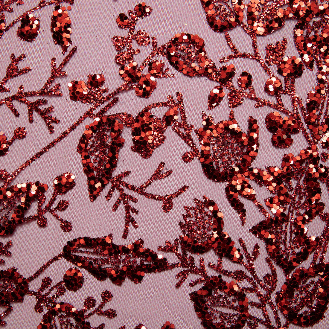 1 Yard Glitter Tulle Lace Fabric with Floral Pattern 58" Wide Mesh for Bridal, Gowns & Crafts