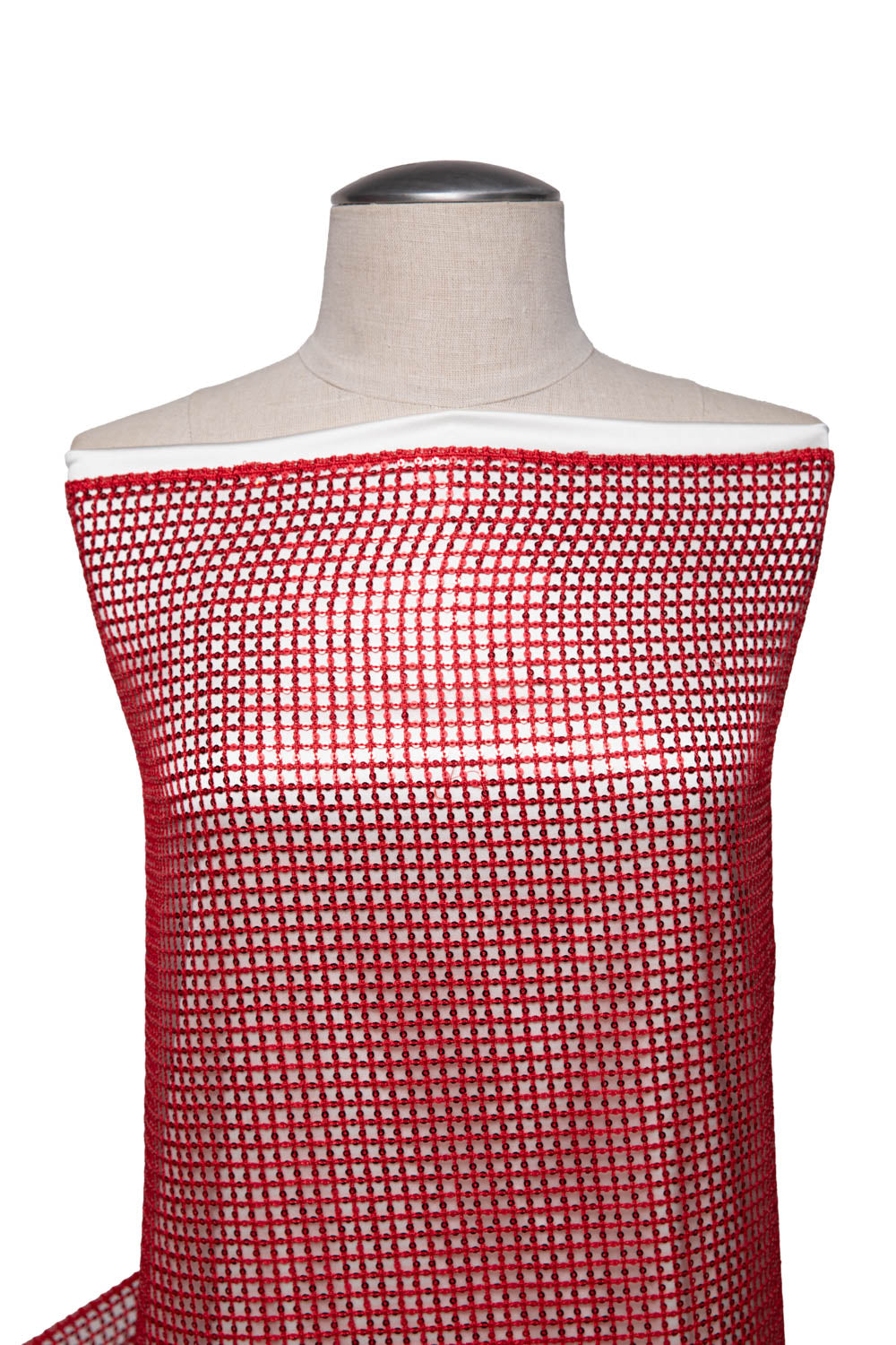 1 Yard Open Lace Fabric Sequins Lightweight Glamorous Elegant Look 52" Wide