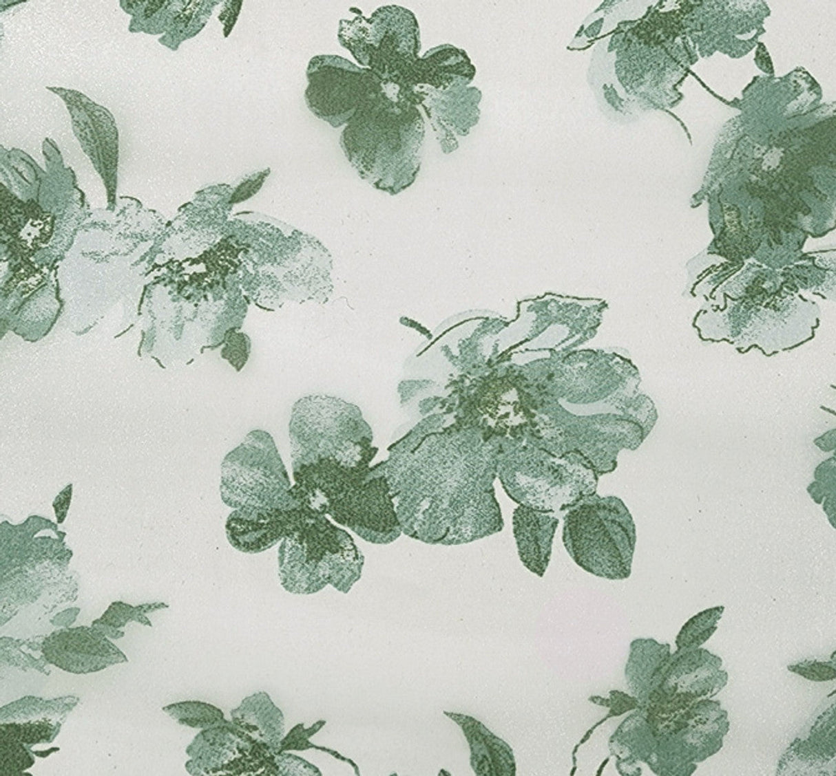 1 Yard Satin Organza Off White Green Fabric 56/57 Inches Wide