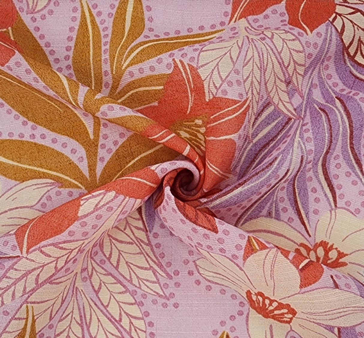 Soft Slub Violet Fabric 88% Rayon, 12% Nylon, 58/59″ Wide, 70 GSM 1 Yard Lightweight Apparel Material