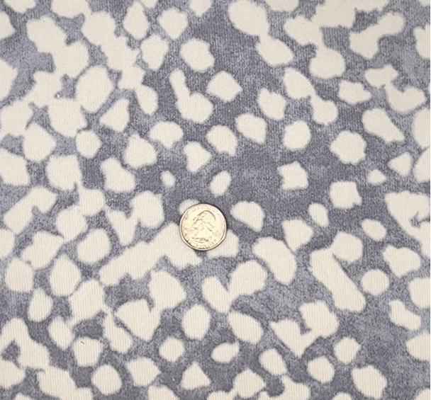 1 Yard Heather Gray Sweater Knit Fabric Soft Stretch for Cold Weather 58/60 Inches Wide