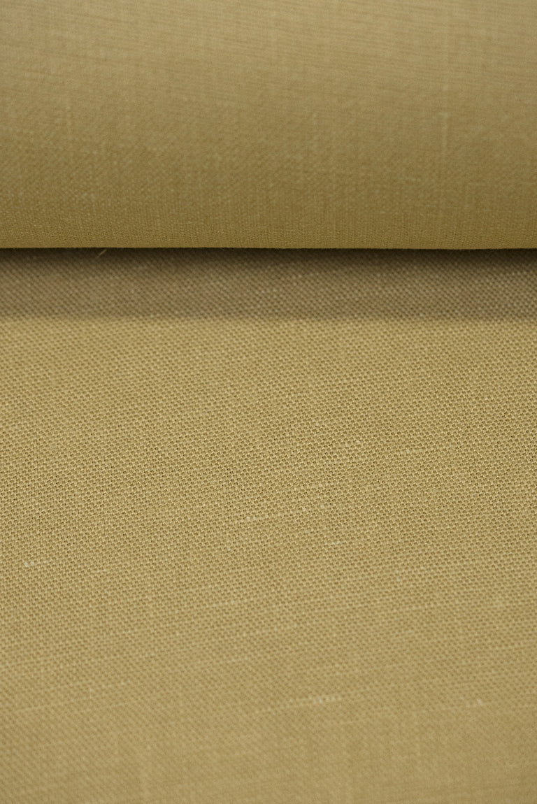 1 Yard Solid Sage Pure Linen Canvas Fabric 10.5 oz Softened 58 Inches Wide