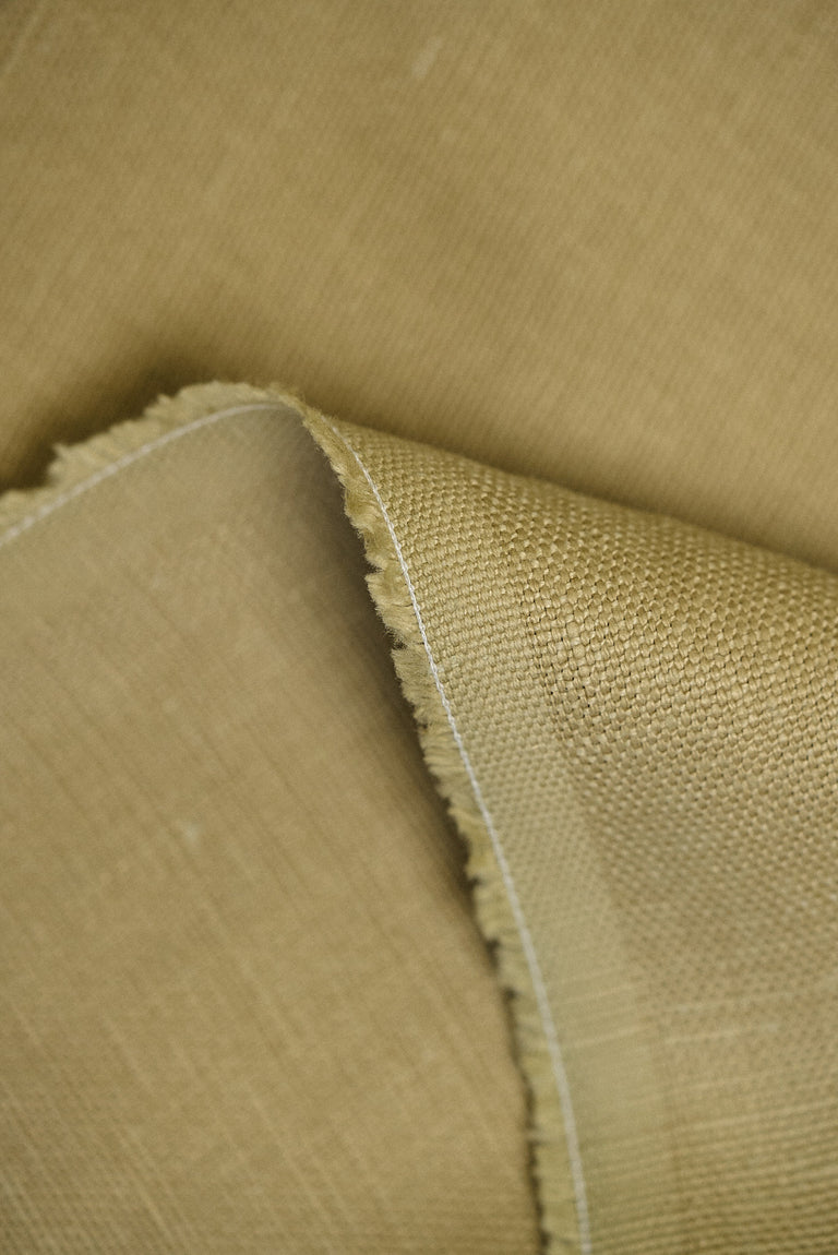 1 Yard Solid Sage Pure Linen Canvas Fabric 10.5 oz Softened 58 Inches Wide