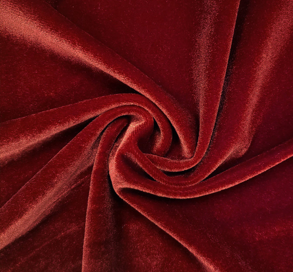 1 Yard Stretch Velvet in Scarlet 58/60" Wide Medium Weight Fabric Ideal for Home Decor & Crafts