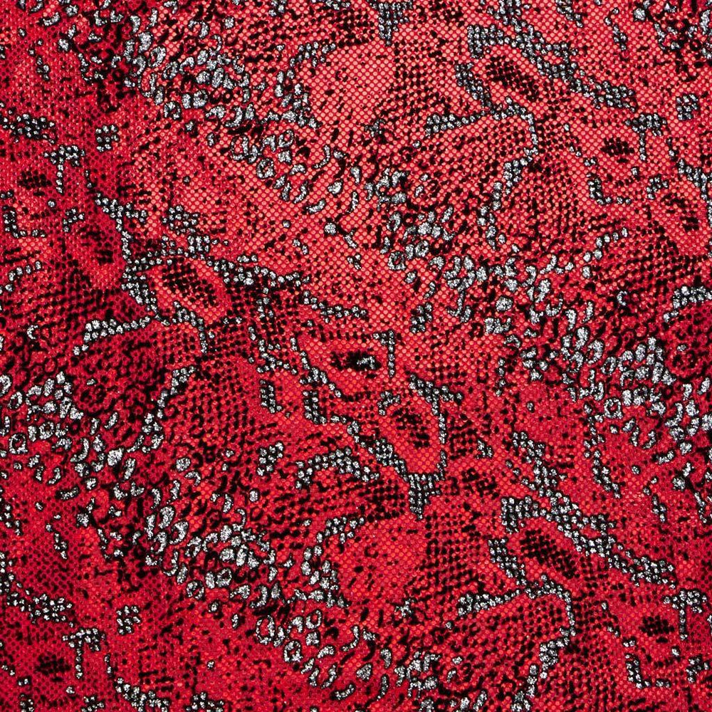 1 Yard Shakira Shattered Glass Foiled Spandex Fabric 4-Way Stretch, 60" Wide