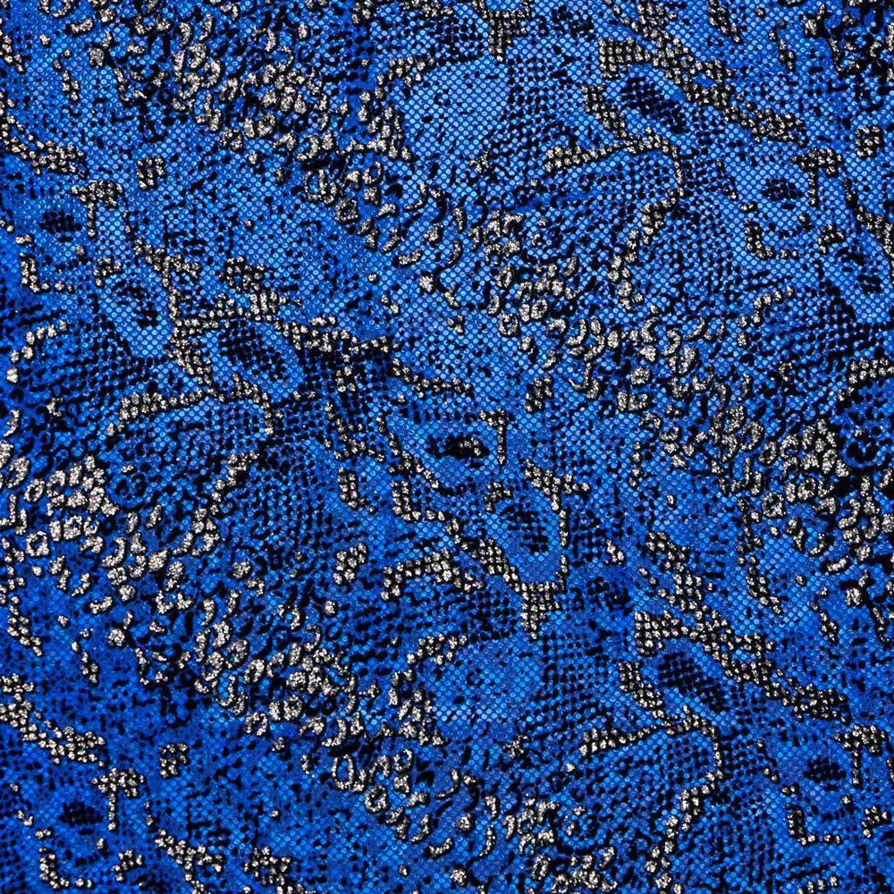 1 Yard Shakira Shattered Glass Foiled Spandex Fabric 4-Way Stretch, 60" Wide