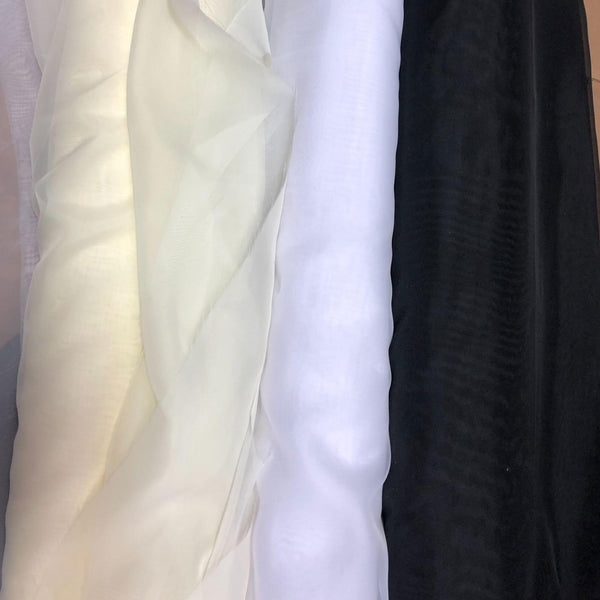 1 Yard Extra-Wide Sheer Voile Fabric for Events & Soft Furnishings 118-120" Width