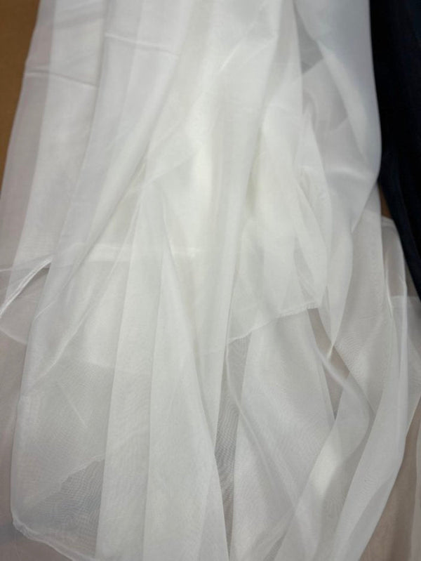 1 Yard Extra-Wide Sheer Voile Fabric for Events & Soft Furnishings 118-120" Width