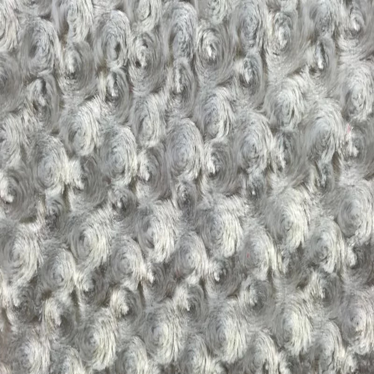 Swirl Rosebud Faux Fur 1 Yard Fabric 100% Polyester, 60″ Wide, 450 GSM Ultra Soft Plush Material