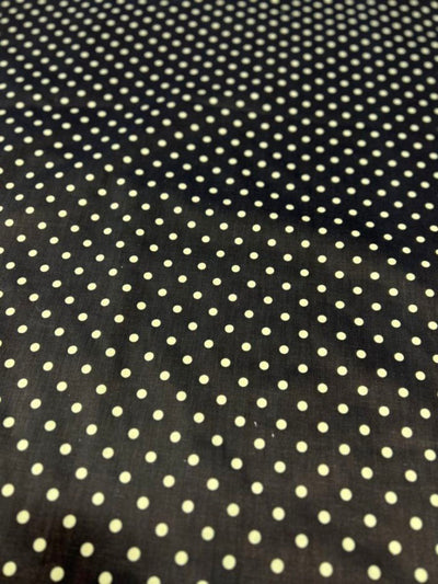 1 Yard Small Polka Dot Poly Cotton Fabric Durable Lightweight Apparel Material width