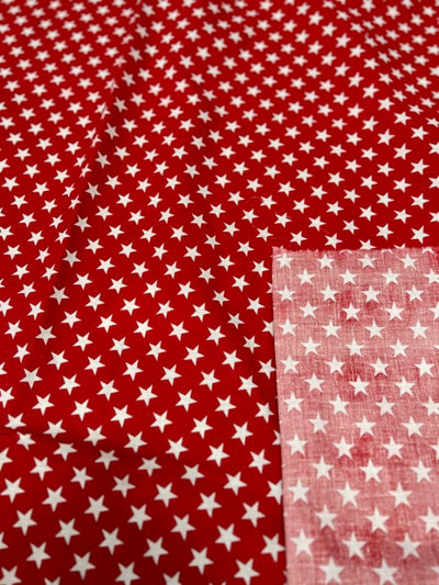 1 Yard Star Print Poly Cotton Fabric Lightweight Durable Apparel Material width