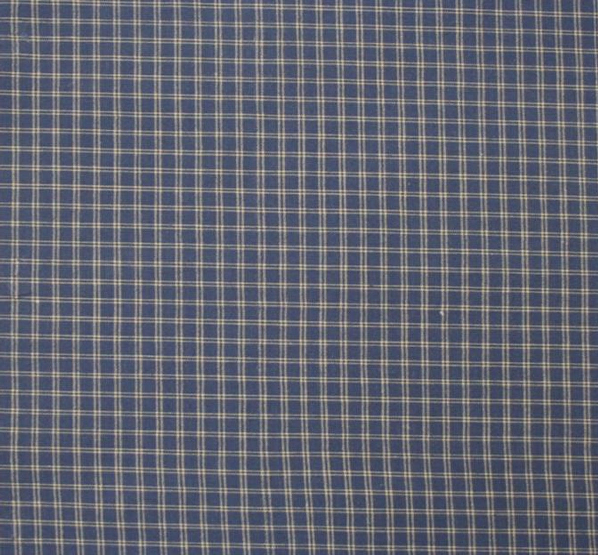 1 Yard Stretch Cotton Poplin Plaid Blue Fabric for Shirts Dresses Uniforms Sewing 44/45 Inches Width