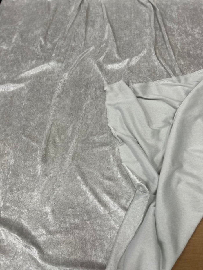 1 Yard Stretch Panne Velvet Velour Fabric Soft Shiny Knit for Apparel & Costumes