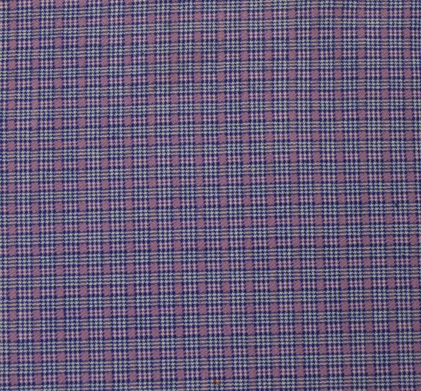 1 Yard Lilac Blue Stretch Plaid Suiting Fabric 44/45" Wide for Pants & Dresses