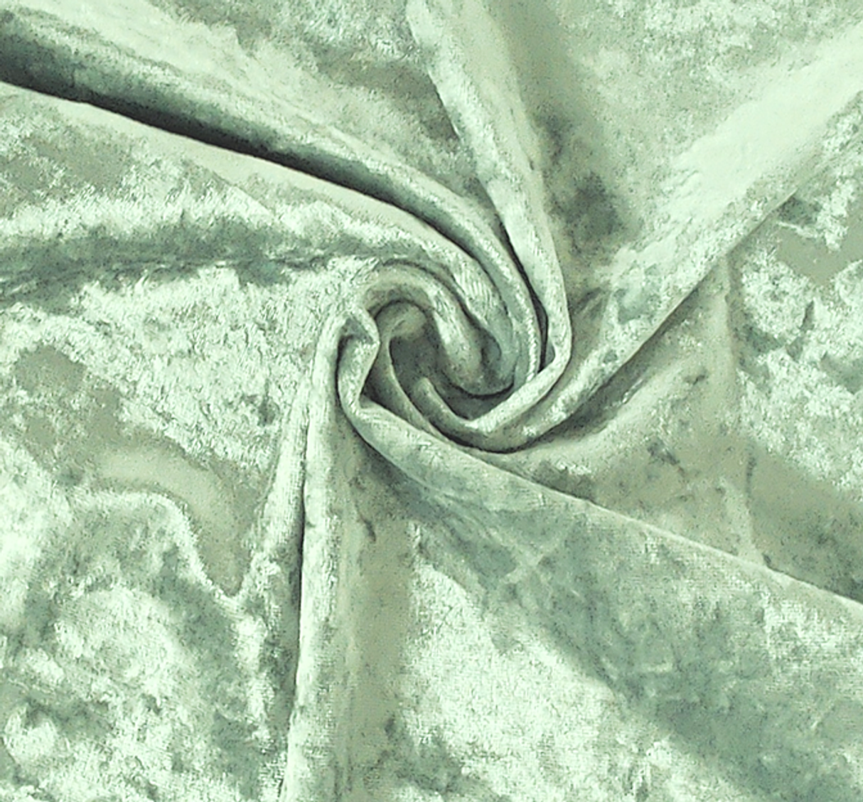 1 Yard Stretch Velvet Crushed Sage Fabric, 58/60" Wide, Soft Apparel Textile