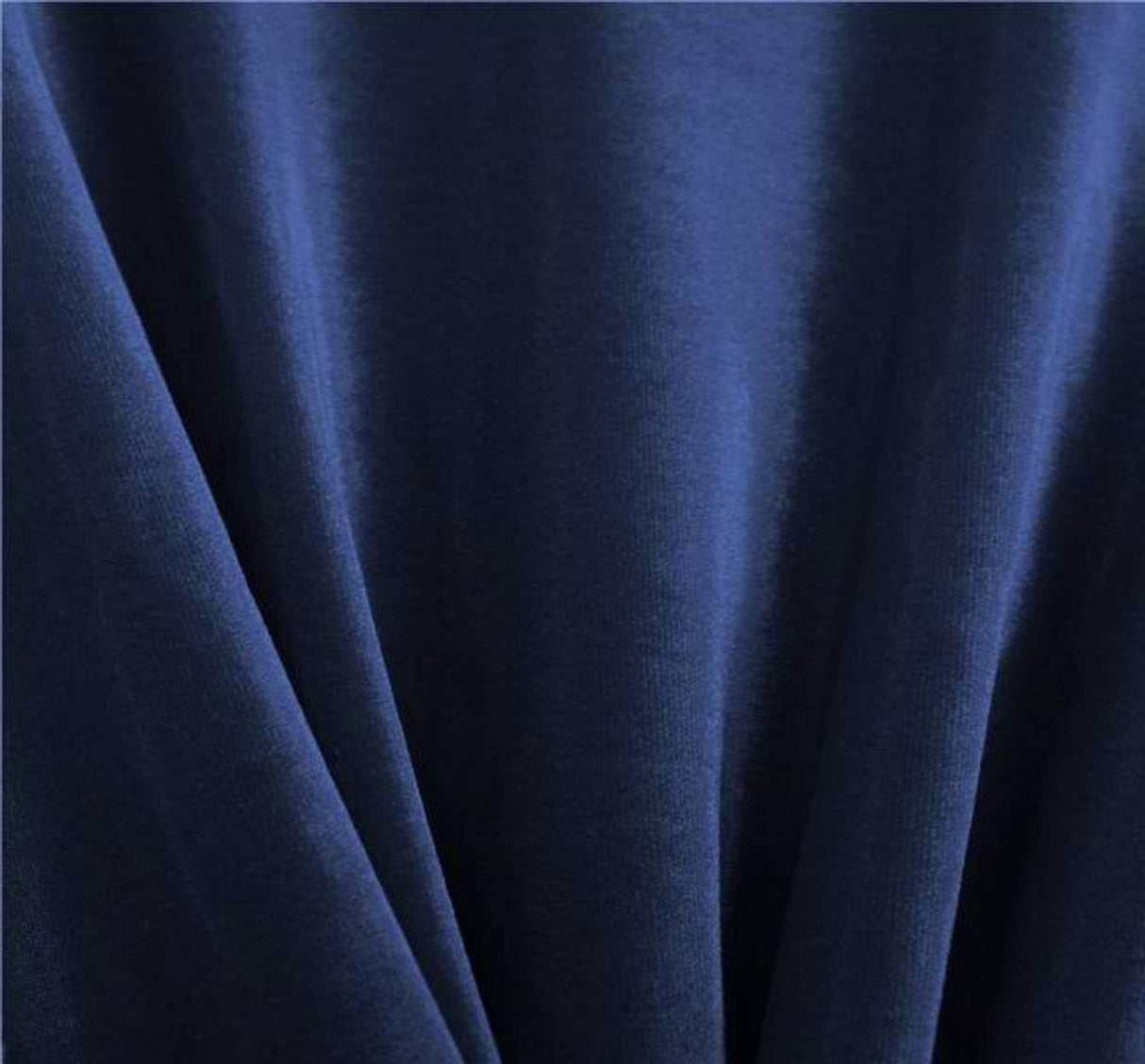 1 Yard Stretch Velvet Fabric Solid Royal Drapey Apparel Material width