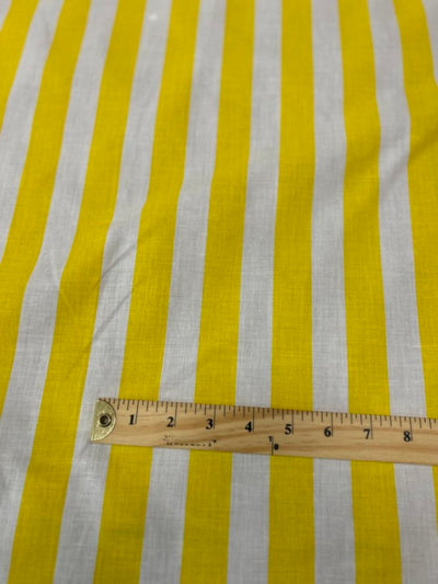 1 Yard Stripe Print Poly Cotton Fabric 1 Inch Durable Apparel Material width