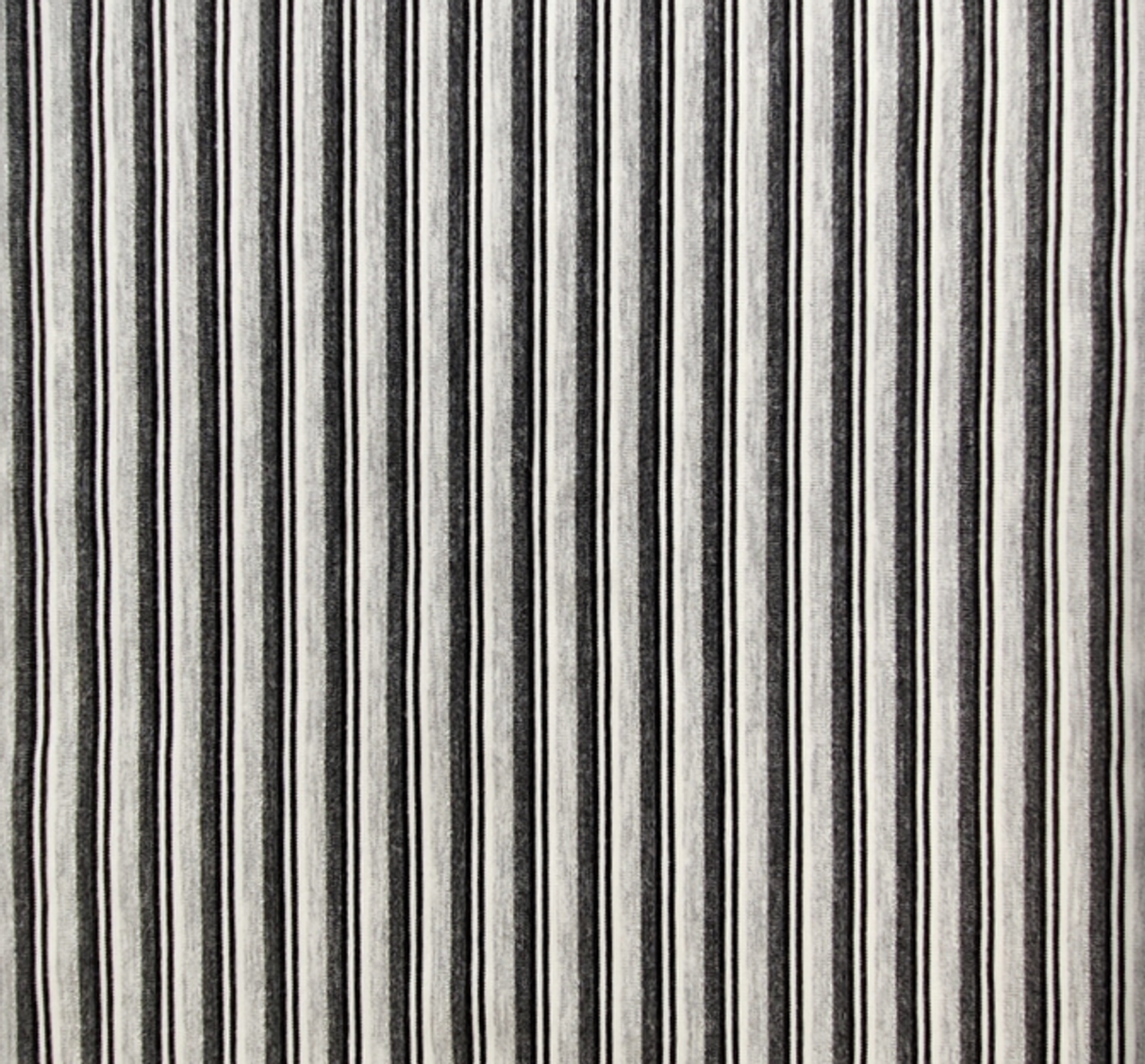 Stripe Lurex Knit 1 Yard Grey/Heather/Silver Fabric Elegant Shimmer Knit for Apparel