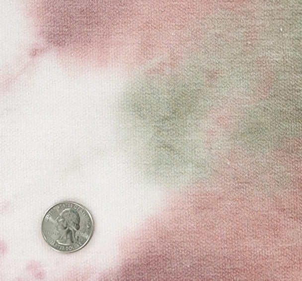 1 Yard Rose Taupe Blush French Terry Knit Fabric Soft Stretch Apparel 58/60 Inches Wide