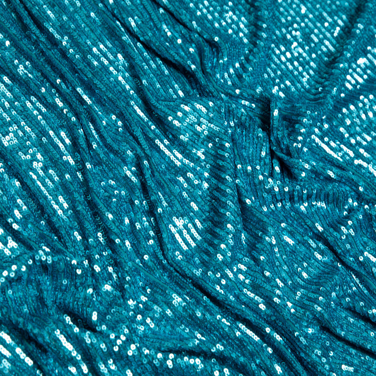 1 Yard Embroidered Tulle Lace Fabric with Sequins, 46/48" Wide, Elegant Bridal & Evening Wear Material