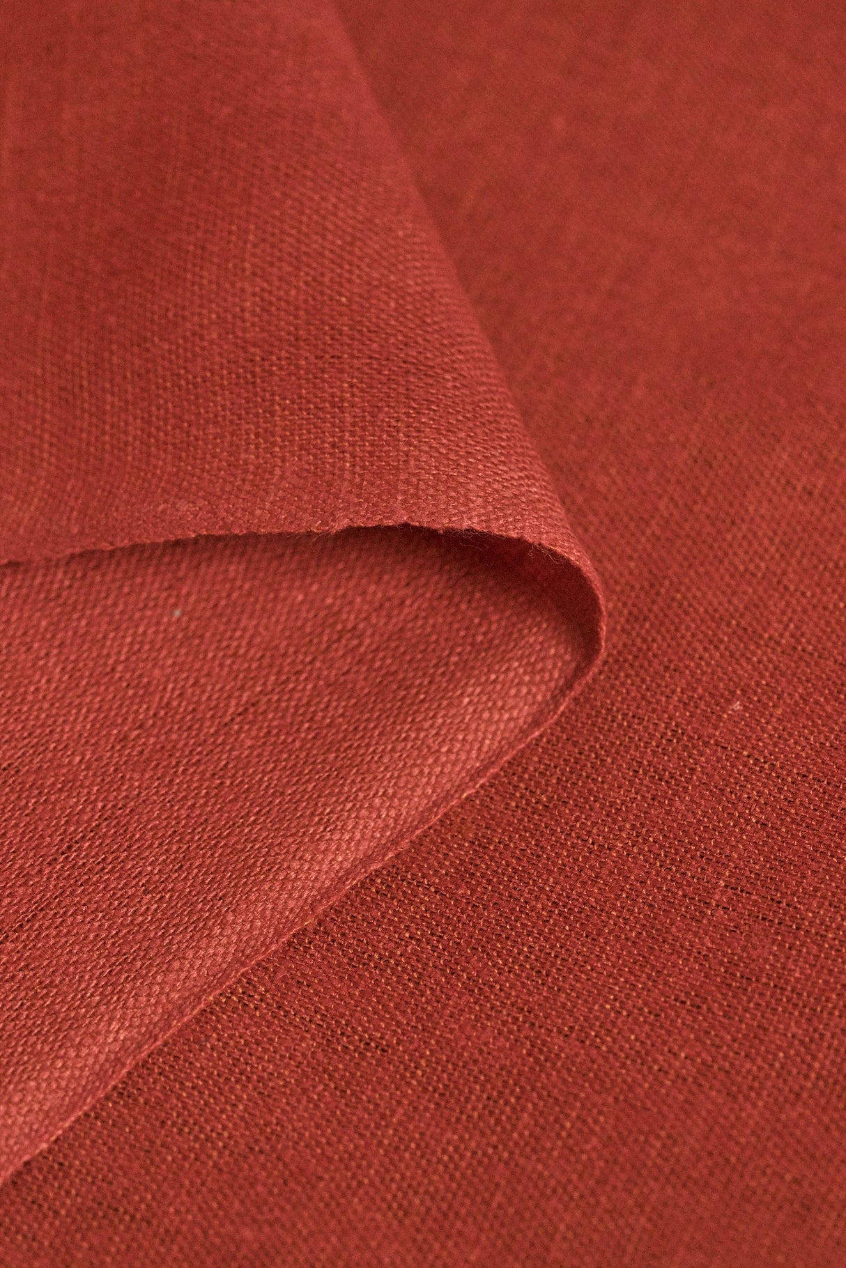 1 Yard Tomato Linen Silk Blend Fabric Flat Soft Midweight Woven 54 Inch Width