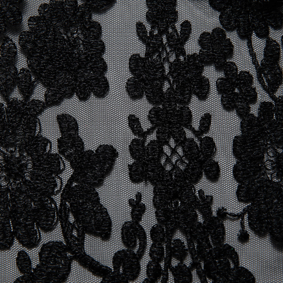 1 Yard Luxury Embroidered Tulle Lace with Fine Intricate Detailing – 52" Wide
