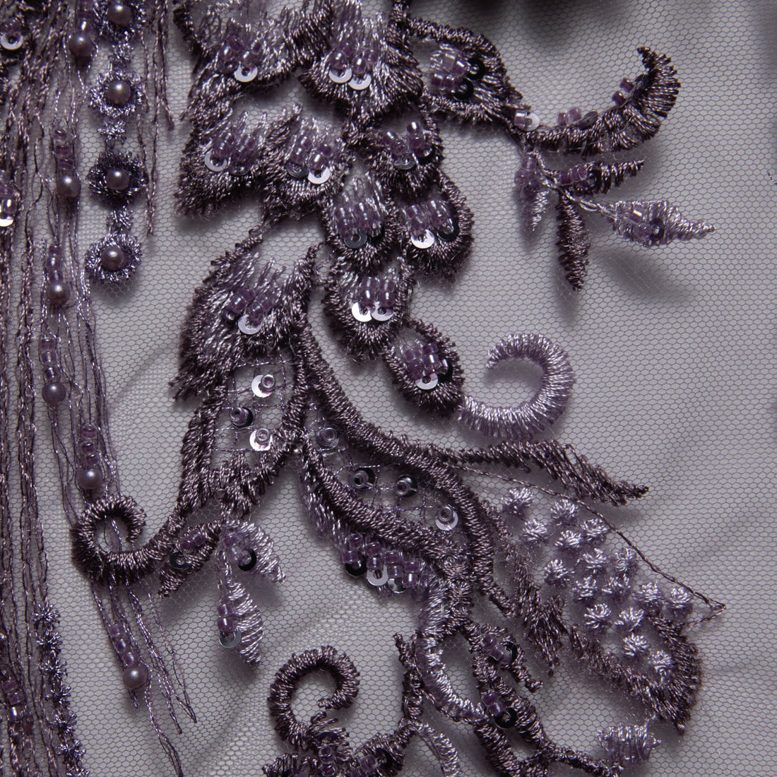 1 Yard 52" Wide Tulle Lace Fabric Featuring Stunning 3D Floral Embroidery Luxury Fabric