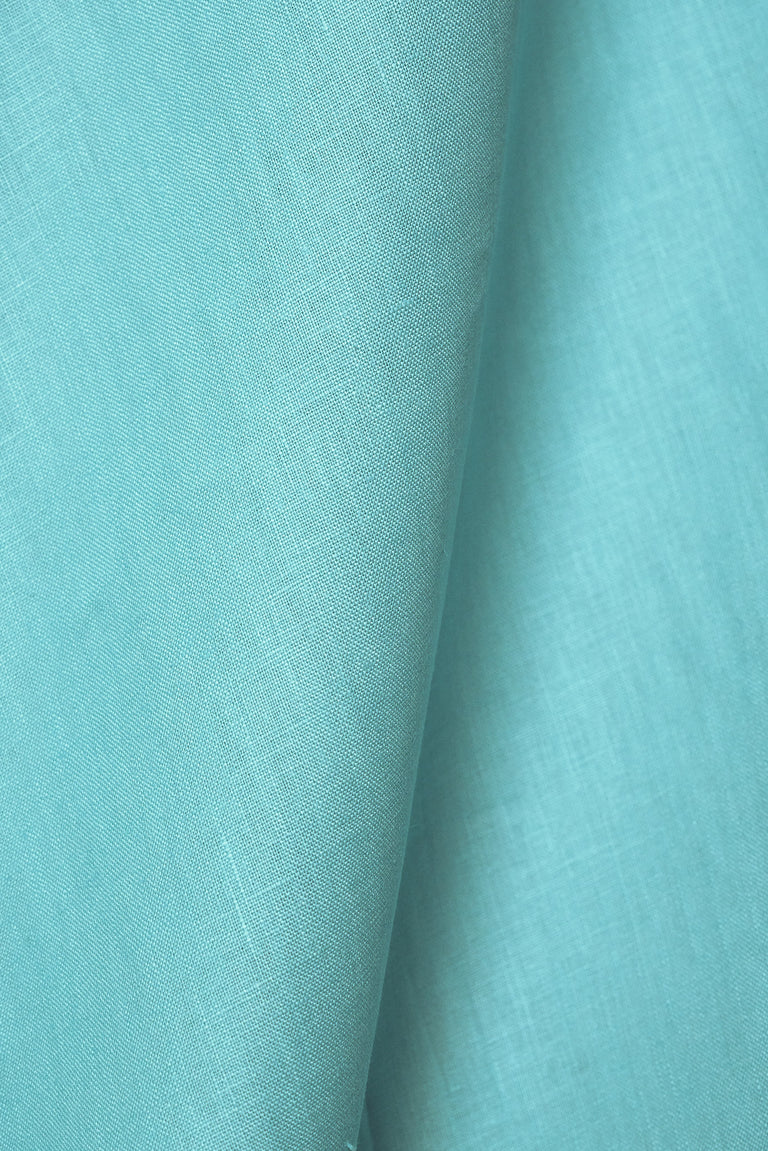 1 Yard Lagoon Pure Linen Fabric, Softened Midweight 5.5 oz 54 Inches Wide