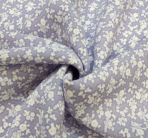 1 Yard Lavender Wool Dobby Fabric Lightweight 100% Polyester, 58" Wide for Apparel & Crafts