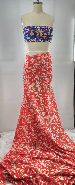 1 Yard Poly Bubble Textured Crinkle Fabric, 58/60" Wide, Blue Lightweight Woven Material