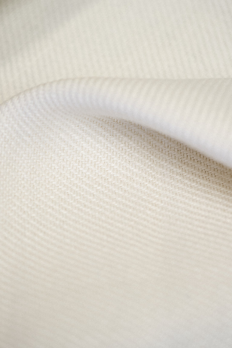 1 Yard Solid White Heavyweight Pure Linen Twill Fabric 18.5 oz Flat 54 Inches Wide