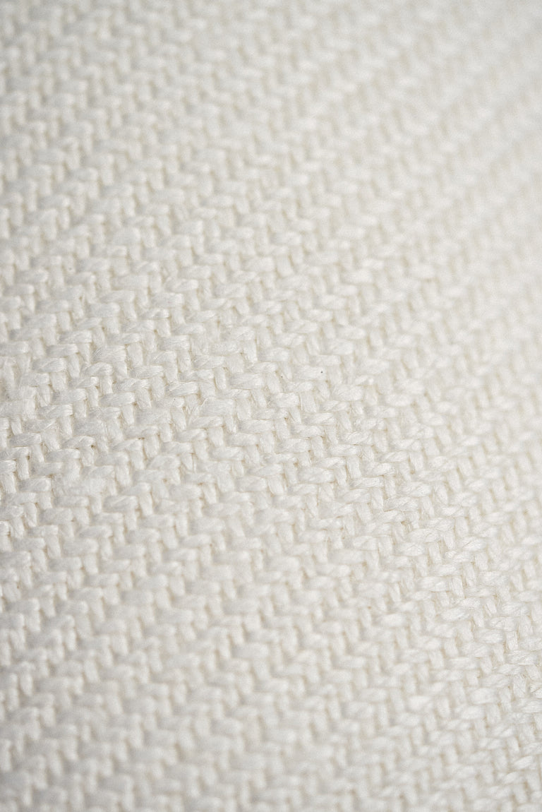 1 Yard Solid White Heavyweight Pure Linen Twill Fabric 18.5 oz Flat 54 Inches Wide