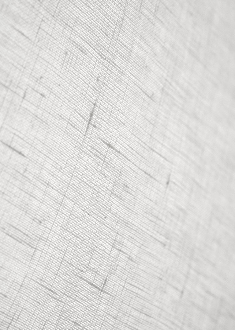 1 Yard Double Width White Pure Linen Fabric 5.5 oz 110 Inches Wide