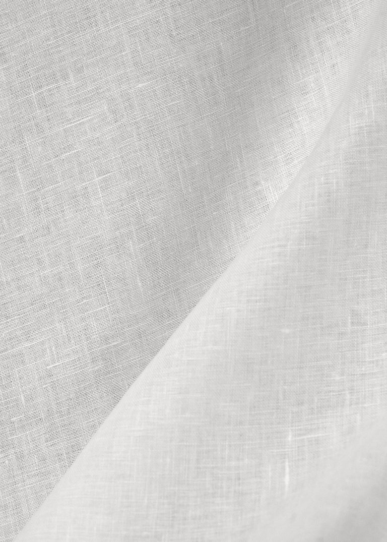 1 Yard Double Width White Pure Linen Fabric 5.5 oz 110 Inches Wide