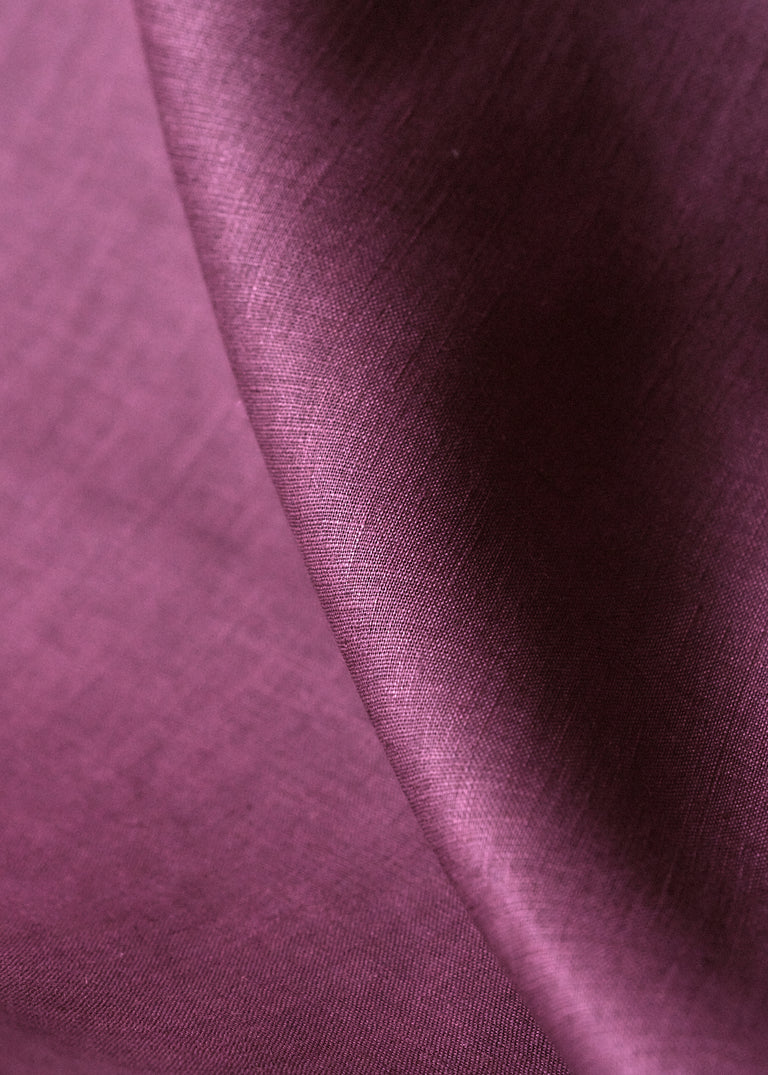 1 Yard Wild Berry Pure Linen Fabric, Midweight 5.5 oz Softened Solid Weave 58 Inch