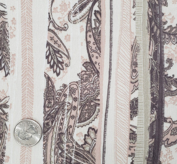 1 Yard Neutral Yoryu Chiffon Sheer Fabric, 58/60” Wide, Lightweight Polyester