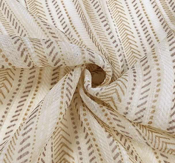 Yoryu Chiffon Neutral Sheer Lightweight Wide 56/58 Polyester Fabric 1 Yard