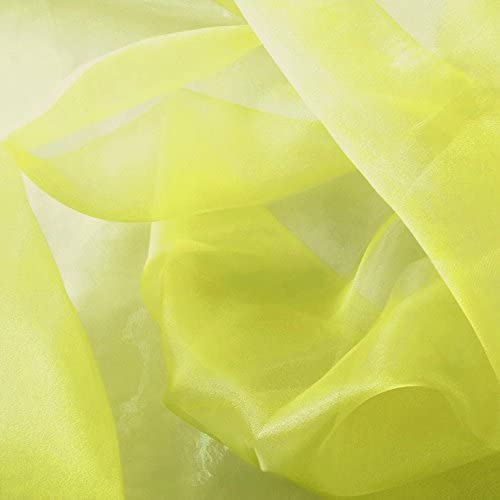 1 Yard Sparkle Crystal Sheer Organza Fabric, 60? Wide Shiny 100% Polyester Fabric for Fashion, Crafts, Decorations