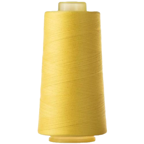 1 Pack of 6000 Yard Yellow Spools Sewing Thread All Purpose 100% Spun Polyester Overlock Cone