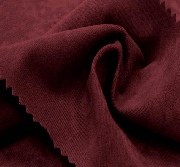 Burgundy Alova Suede Fabric, 100% Polyester, 58/60" Wide, Soft & Durable, 1 yard