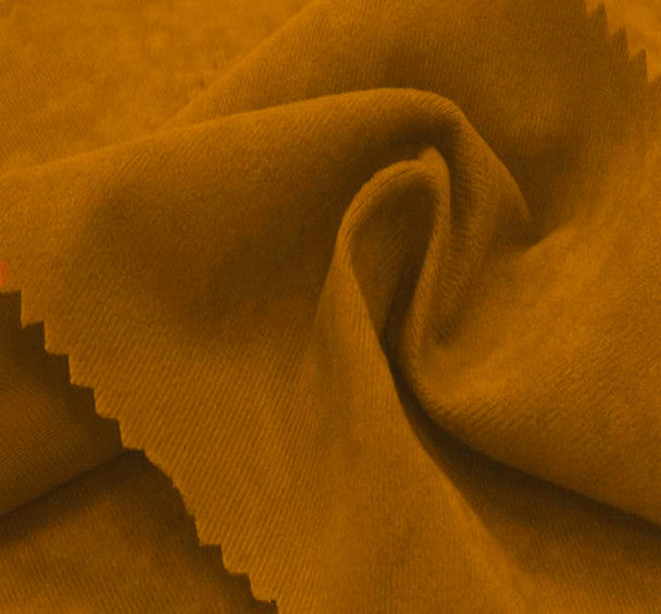 Alova Suede Gold Apparel Fabric 58/60" Wide, Soft & Durable 100% Polyester ,1 yard