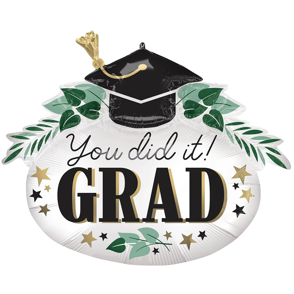 Anagram 34 Inch Satin You Did It Ivy Grad Balloon for Graduation Party Celebration