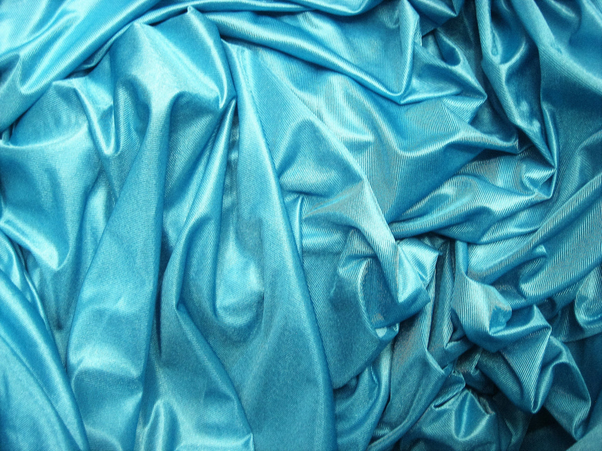 1 Yard Low Stretch Aqua Polyester Fabric For Aerial Silks Hammocks Backdrops Crafts 108/120 Inch Width