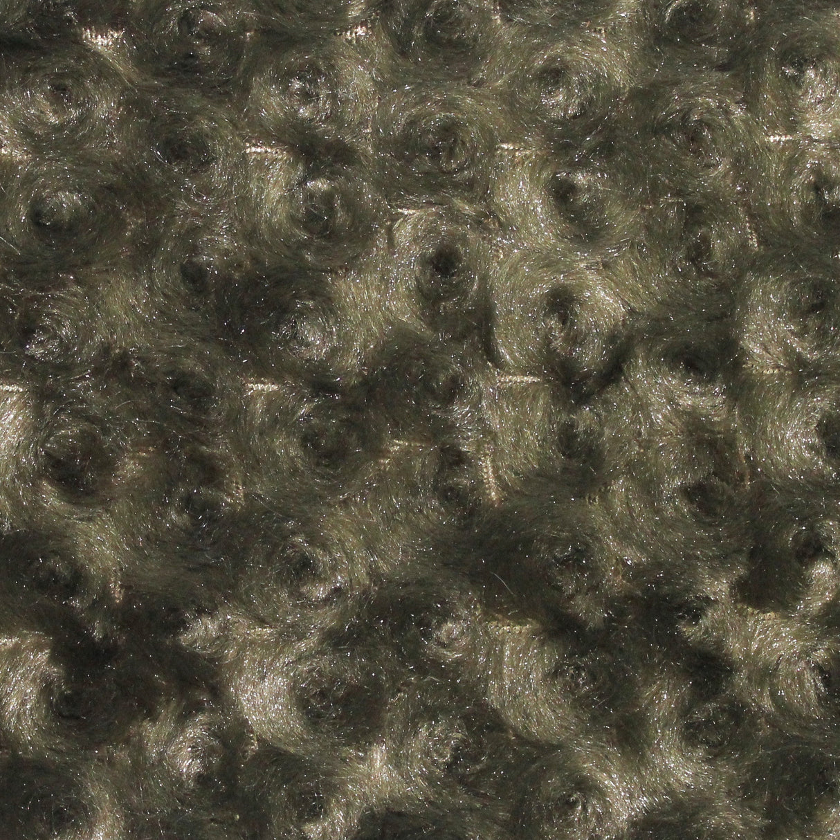 1 Yard Avocado Minky Rosebud Fabric 58/60" Width Rose Swirl Embossed