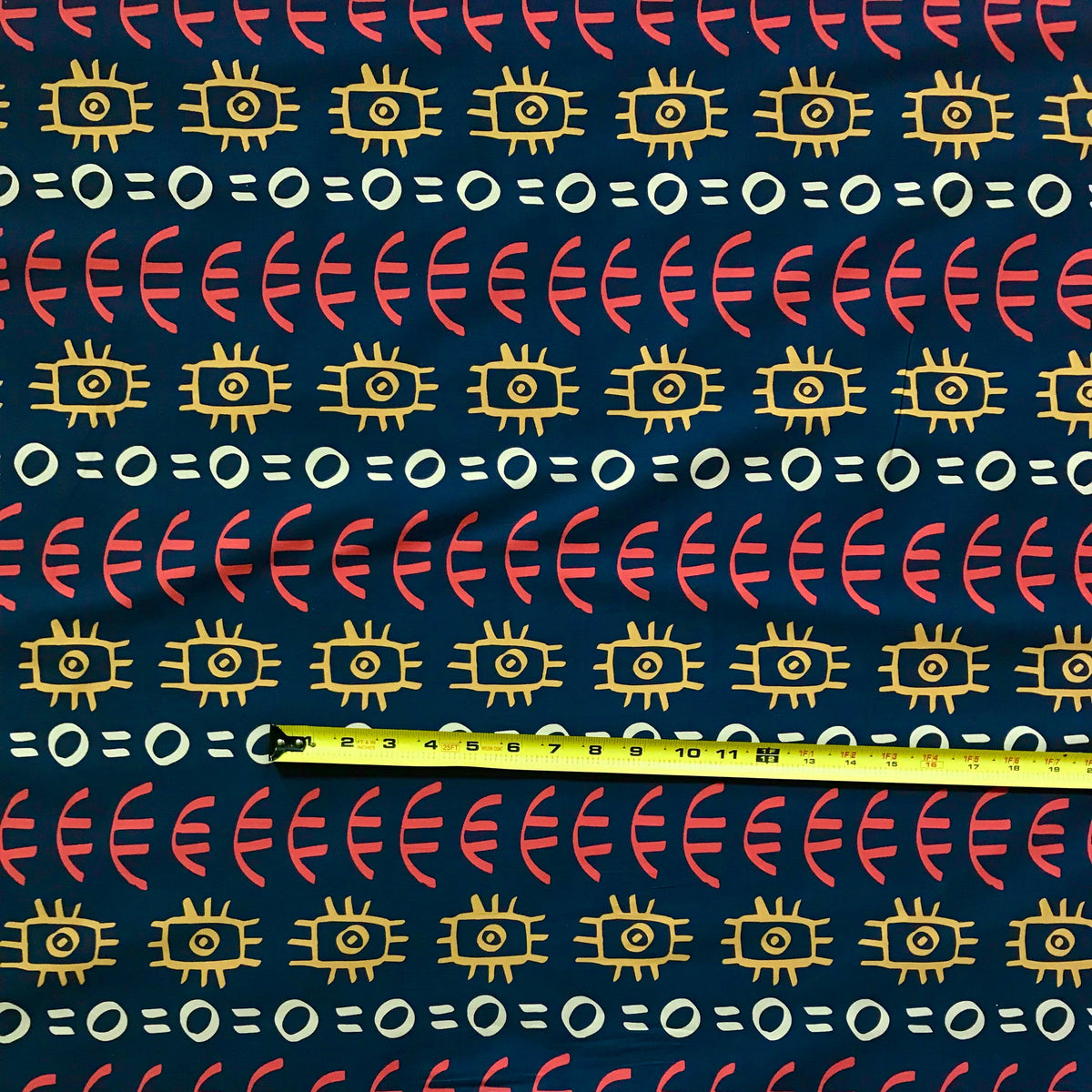 2 Yard African Print Stretch Cotton Satin Fabric Soft Lightweight 58 Inch Width