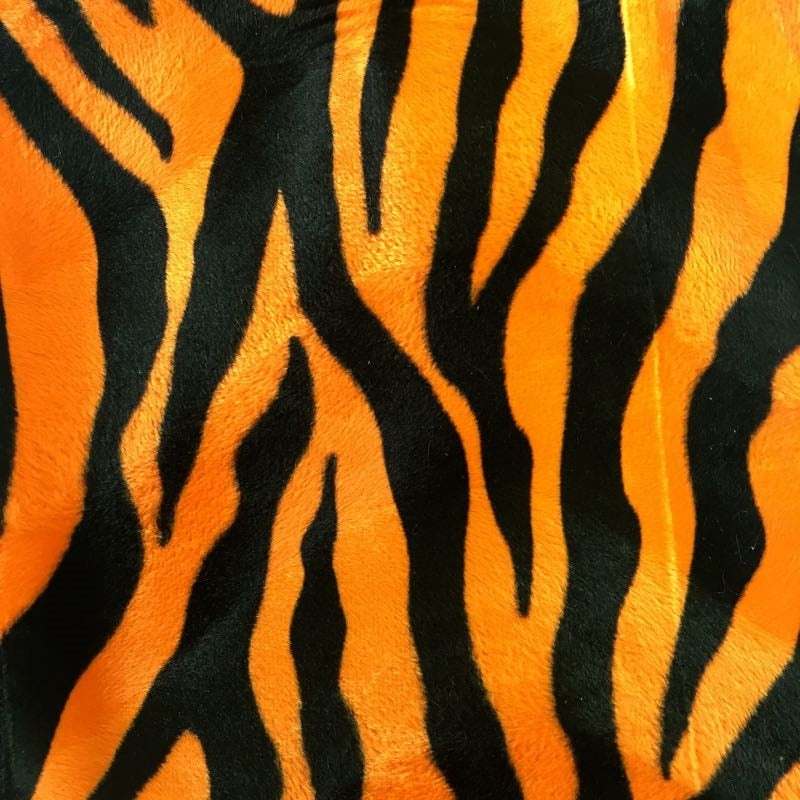 1 Yard Big Zebra Print Velboa Faux Fur Fabric 60" Width