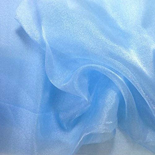 1 Yard Fabric Collections Inc. Sparkle Crystal Sheer Organza, 60? Wide 100% Polyester Shiny Fabric
