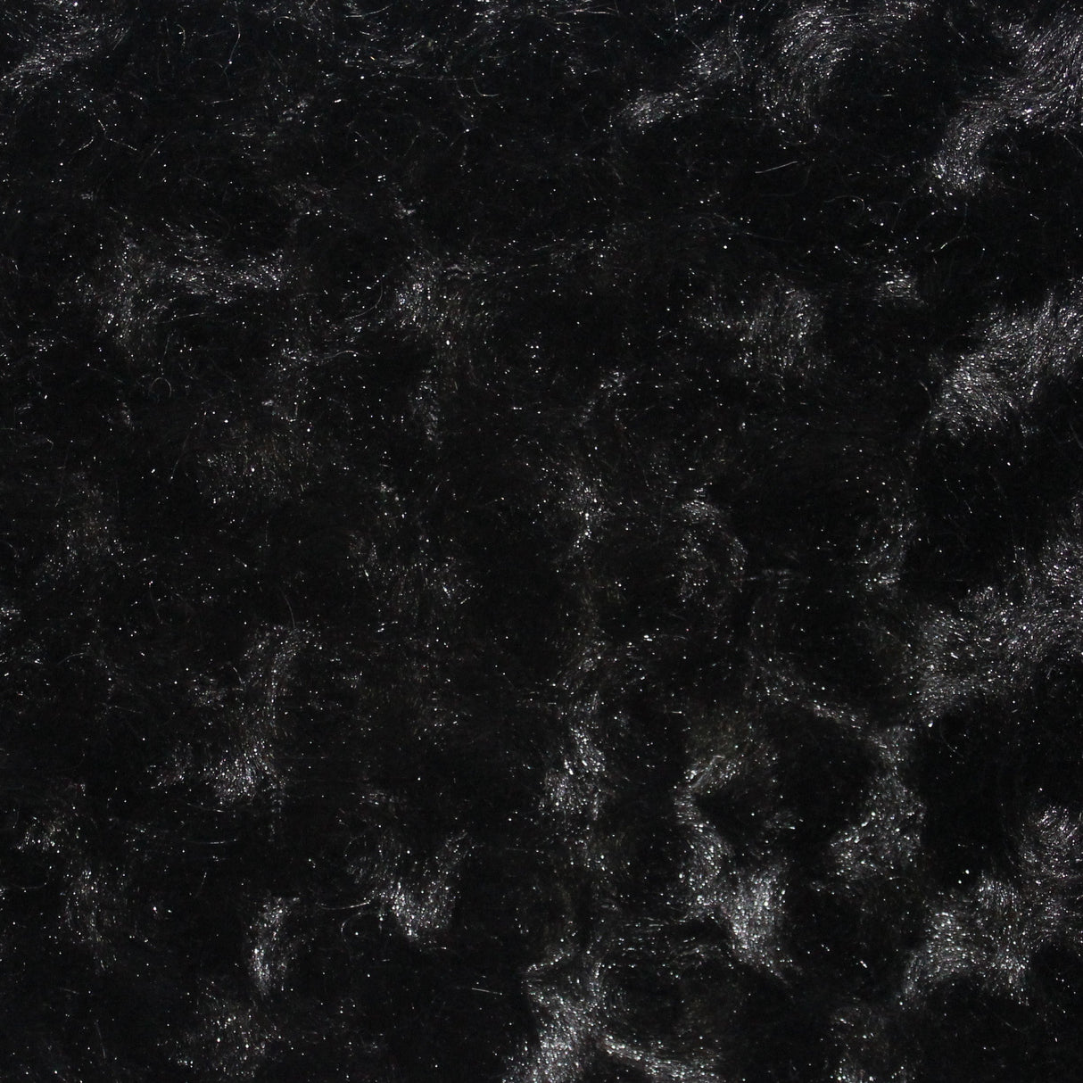 1 Yard Black Minky Rosebud Fabric 58/60" Width