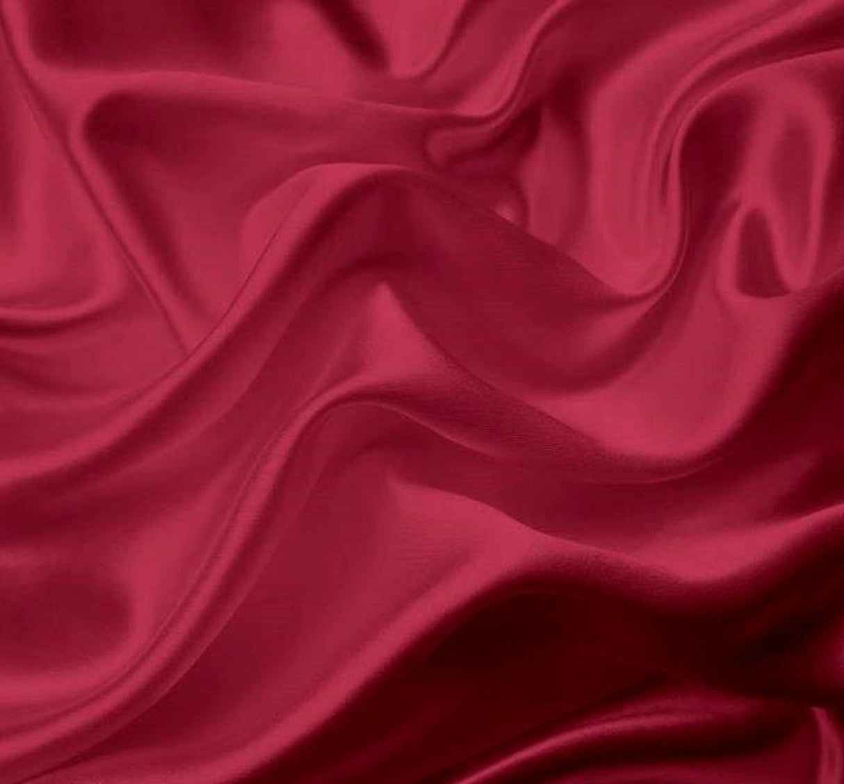 1 Yard 100 Percent Polyester Satin Fabric Cerise Shade 58/60 Inch Wide with Elegant Finish