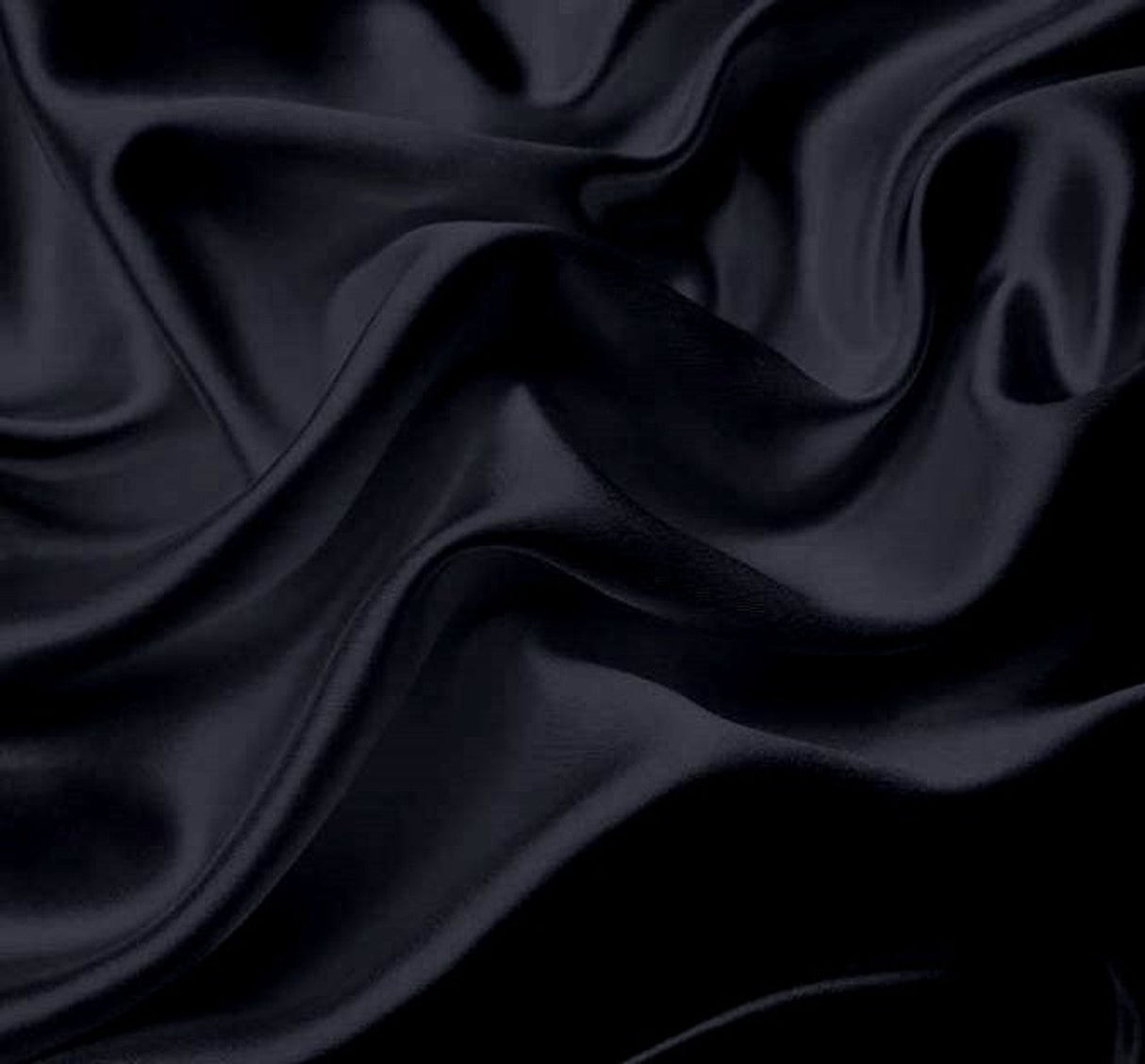 1 Yard New Navy Color Satin Woven Fabric 58/60 Inch Wide Soft and Lustrous Polyester